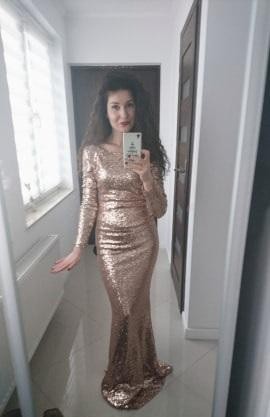 Piękne złote suknie dla drużek