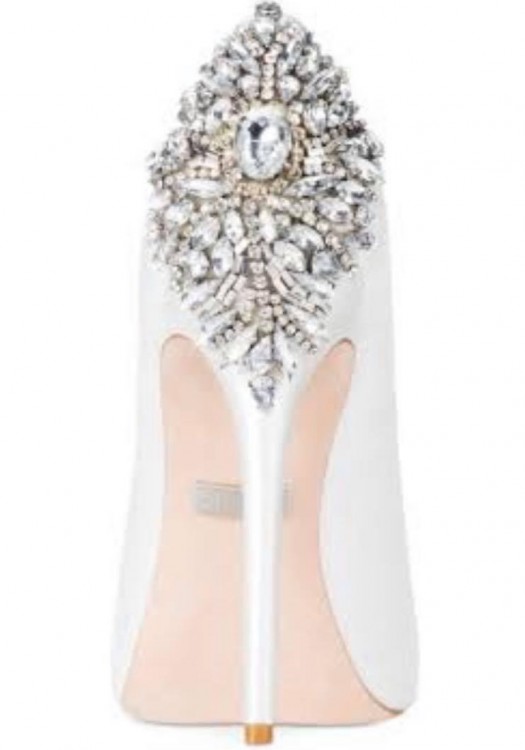 Buty platforma krzyształki Badgley Mischka Kiara ślub panna