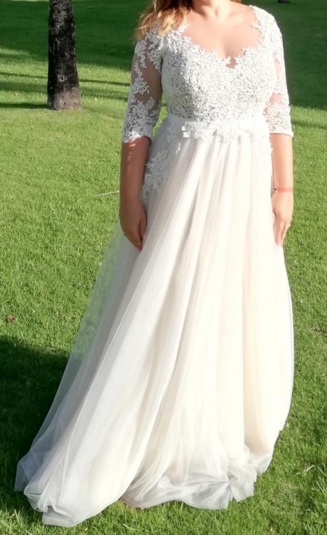 Oryginalna suknia ślubna stylizowana na Maggio Ramatti Kasey