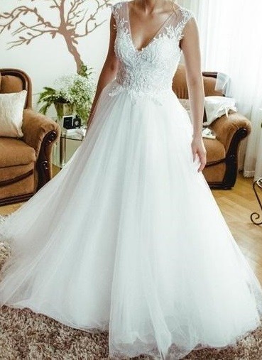 suknia ślubna Herm's Aprille biała 34