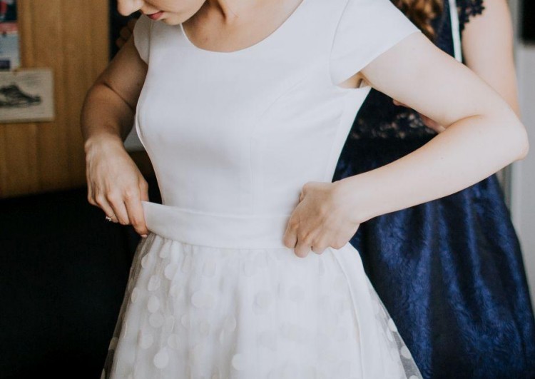 Suknia ślubna retro