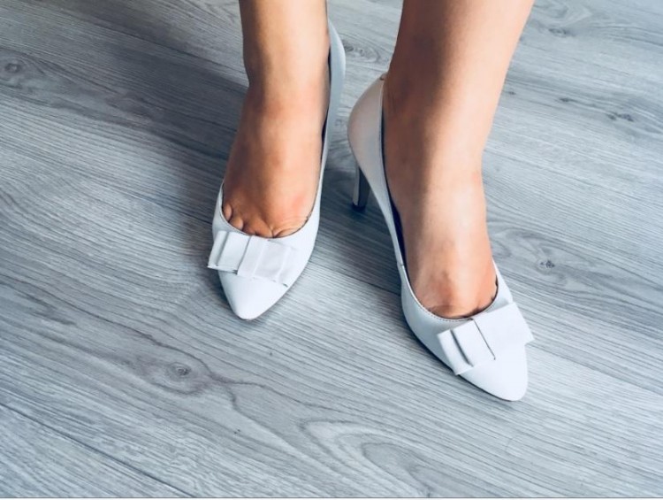 buty - czółenka ślubne