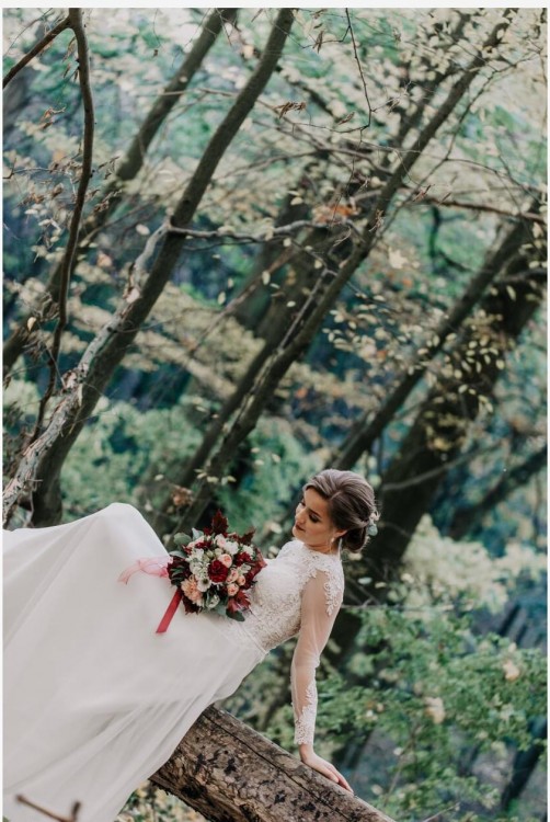 Piękna! romantyczna suknia ślubna