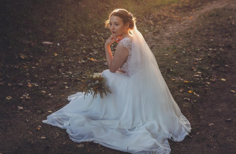 Suknia ślubna muślinowa Dajana Mari-Lill rozmiar 36-38