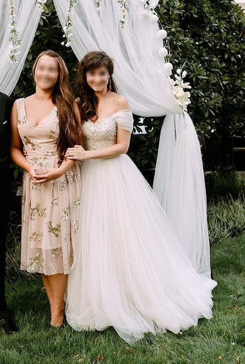 Suknia JUSTIN ALEKSANDER 8724, rozmiar:34, kolor:pearl/ivory