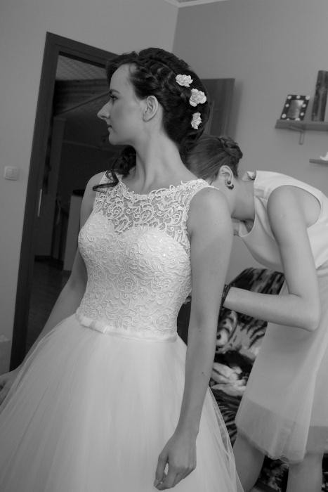 Suknia ślubna Perla biała 36/38 Warszawa