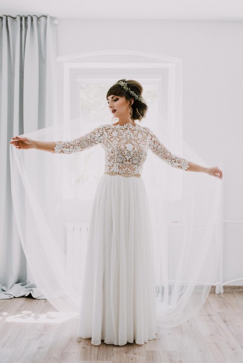 Suknia ślubna projektu Patrycji Pardyki