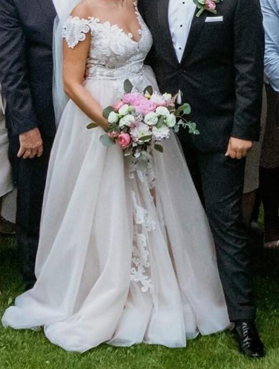 Suknia ślubna dopinany tren Gabbiano Warszawa