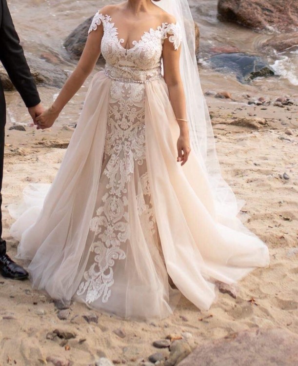 Suknia ślubna dopinany tren Gabbiano  Warszawa