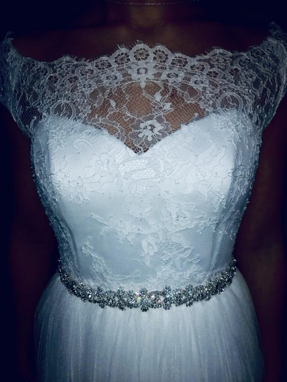 Śnieżnobiała Suknia Ślubna NABLA Model Petee&Mercedes