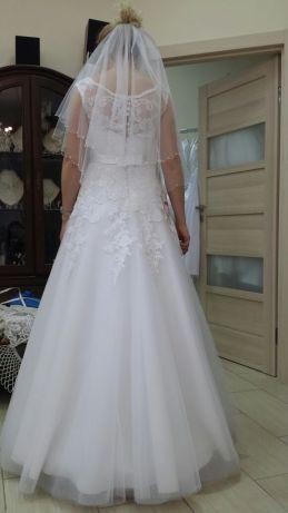 Suknia Gala biala r.38
