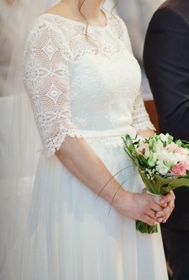 Sukienka ślubna Ochocka Atelier r. 38/40 + welon