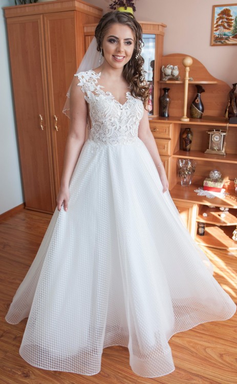 Suknia Ślubna, Jasmine Empire, kolor Ivory, roz.38