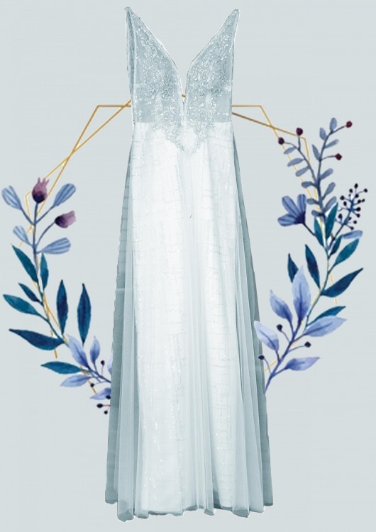 Suknia ślubna wg własnego projektu.