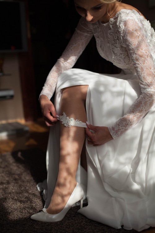 suknia ślubna (body+spódnica) rozm. 36