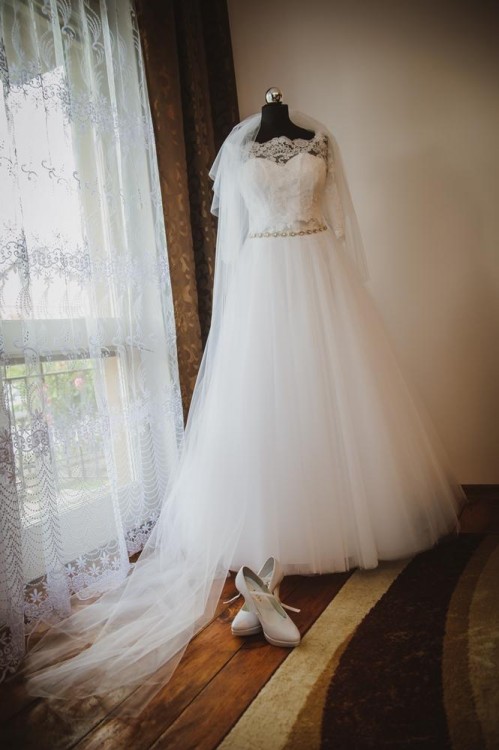 Suknia ślubna princessa r. 34-36