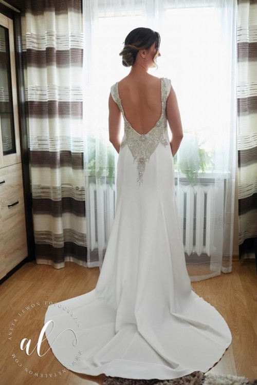 Suknia ślubna w kolorze ivory, syrenka roz.36/38