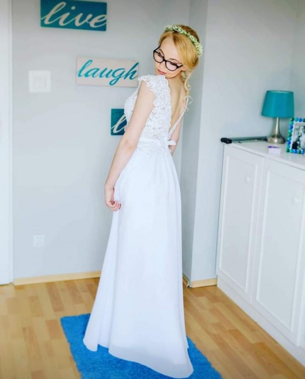 Rustykalna Suknia ślubna 34/36