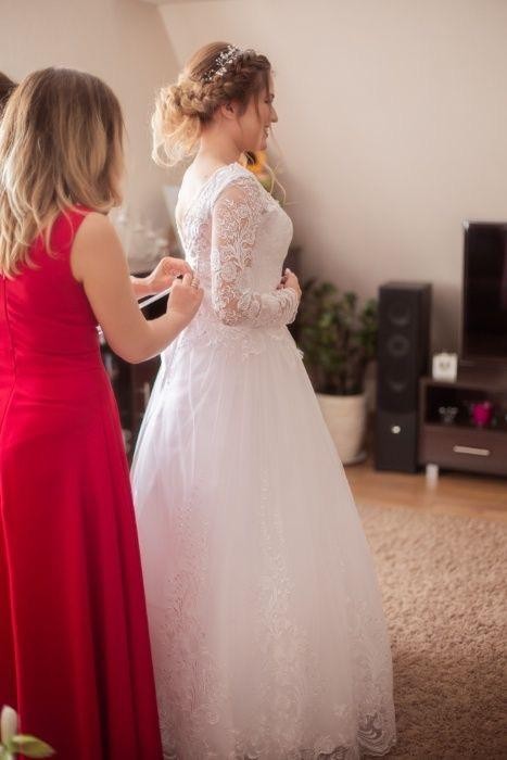 Sprzedam piękną suknię ślubna linia A