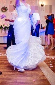 Suknia ślubna z koronką- PERLA z kolekcji 2018