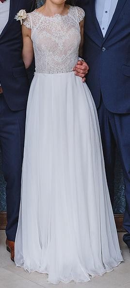 Delikatna suknia ślubna Anna KaraTHEA nude