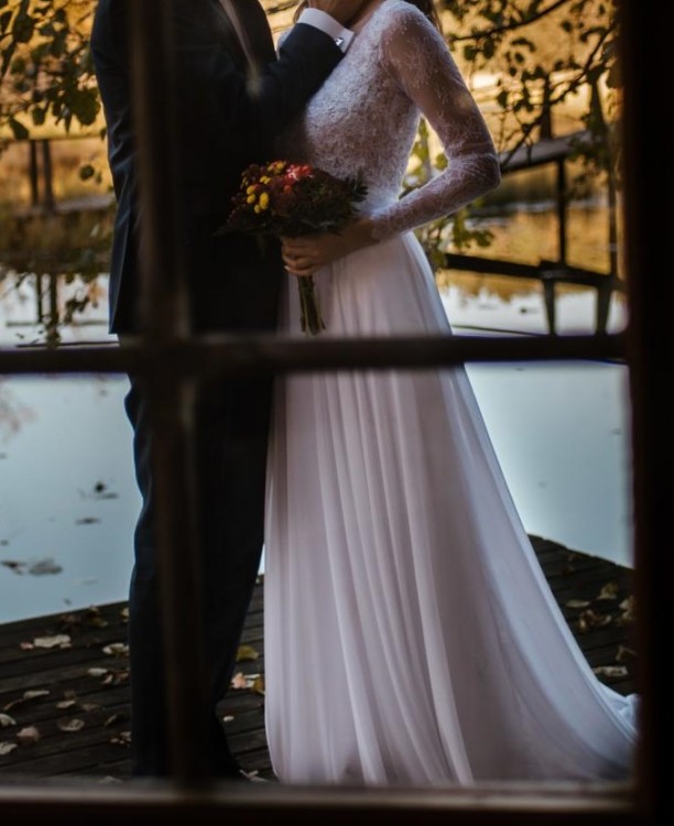 Suknia ślubna, boho