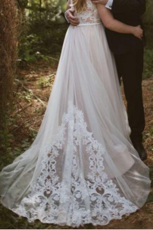 Suknia Ślubna -model Laguna + długi welon gratis