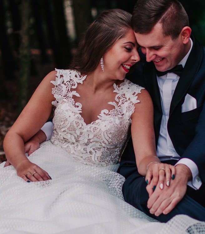 Suknia Ślubna, Jasmine Empire, kolor Ivory, roz.36/38