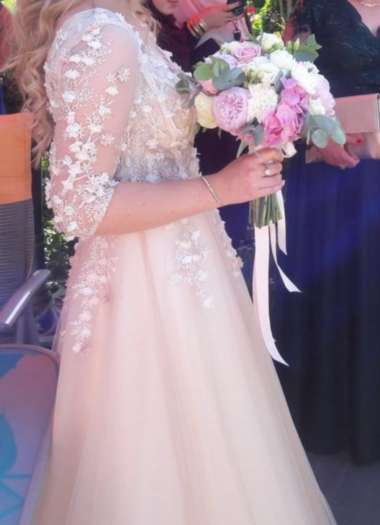 Suknia ślubna Margarett Nella 3D kolekcja 2019