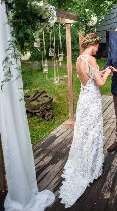 Suknia ślubna boho r. XS