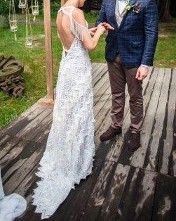 Suknia ślubna boho r. XS