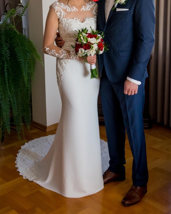 Suknia ślubna rybka/ syrenka - rozmiar 36/38