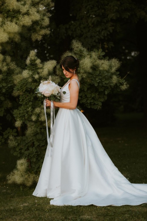 Suknia ślubna Pronovias Malena r. 36 / 38 2019 księżniczka