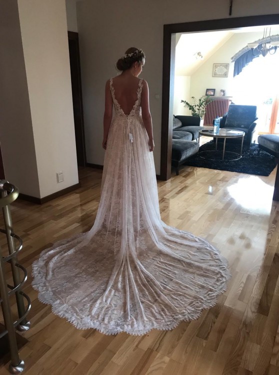 Koronkowa suknia ślubna, Justin Alexander