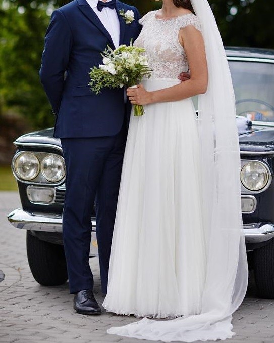 Suknia Ślubna ANNA KARA model THEA rozmiar 38