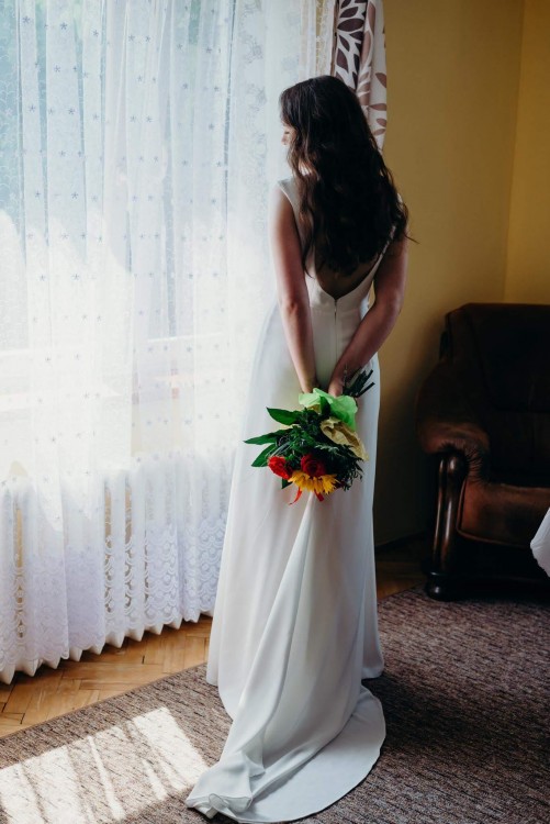 Suknia ślubna Gala r. 38 minimalistyczna, elegancka