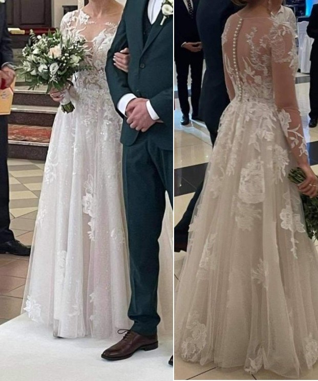 Suknia ślubna r. 36, 163+ obcas 7cm