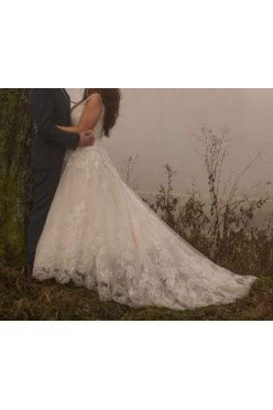 Olśniewająca, koronkowa suknia ślubna-Mori Lee 2813-r.14