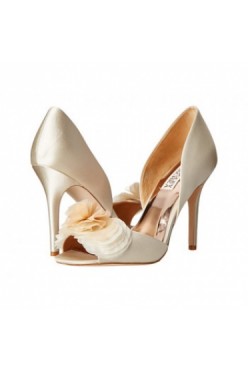 Badgley Mischka Ginseng Ivory Satin