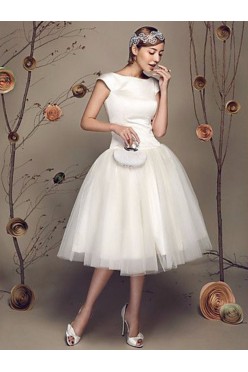Suknia ślubna krótka princeska + żakiet DanHen