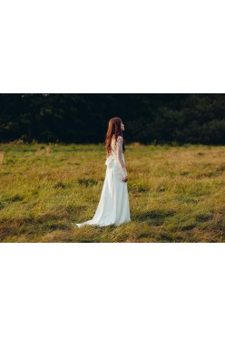 Suknia ślubna własnego projektu, szyta na miarę