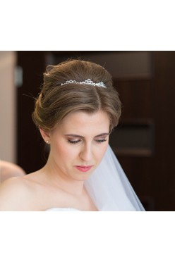 Diadem korona opaska Svarowski kryształki
