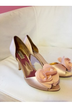 Buty ślubne szpilki Badgley Mischka rose pink