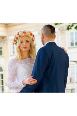 Piękna Suknia Ślubna 2w1 wraz z dodatkami