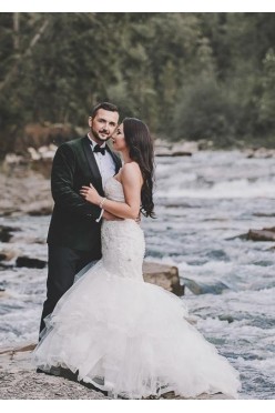 Przepiękna i wyjątkowa suknia Lillian West o kroju syrenki