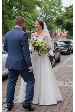 Elegancka suknia Mikado z firmy SPOSA 2016 - ivory