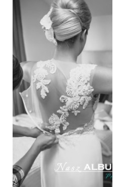 Suknia Vanilla Sposa 1445 Angelina roz 38 ivory śmietankowa