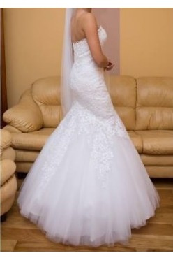 biała suknia ślubna, syrenka, rybka.r. 36,  Vanilla Sposa