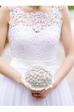 Suknia ślubna, zwiewna, romantyczna