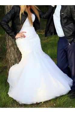 Suknie ślubna śnieżnobiała DUBER